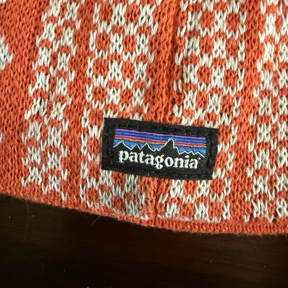 Patagonia Hat Beanie 6-12m Baby Animal Friends Fox Hat Outdoor Winter NWT